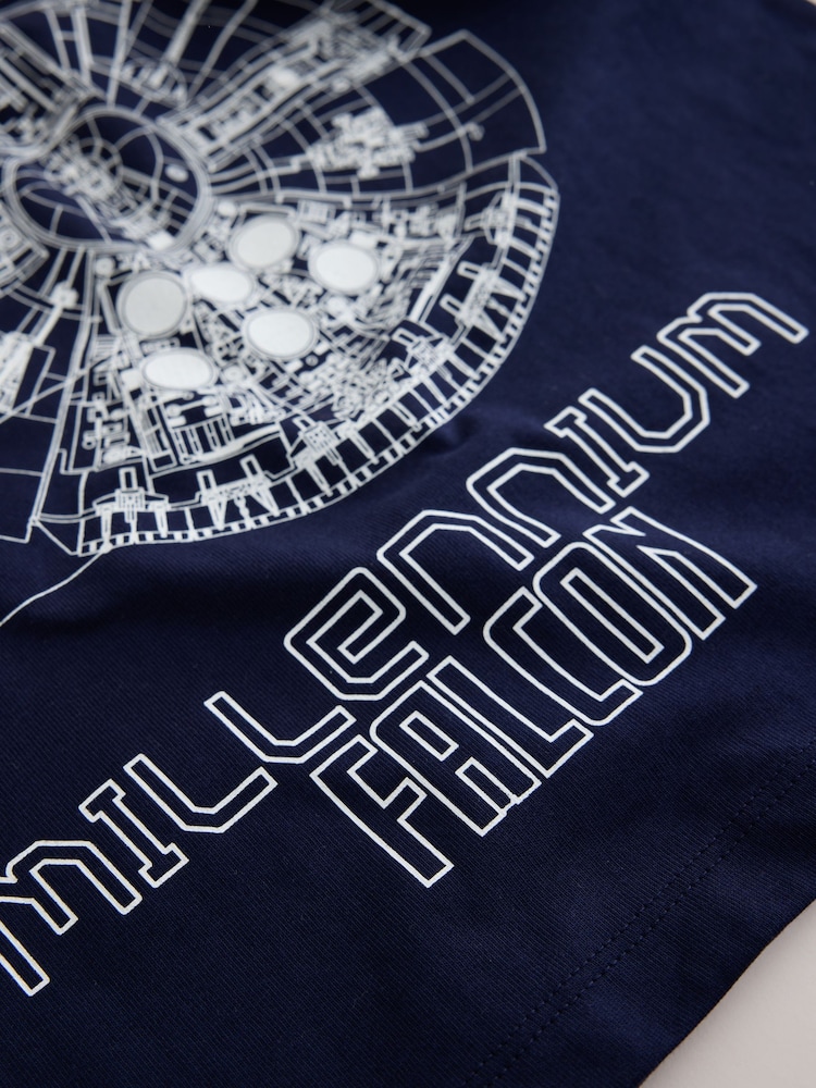 Navy Star Wars T-Shirt (3-16yrs) - Image 4 of 4 Navy Star Wars T-Shirt (3-16yrs) - Image 4 of 4