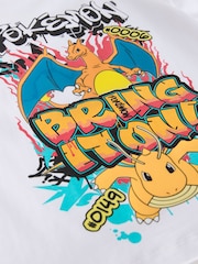 Hvit graffiti - Pokémon kortermet t-skjorte (3–16år) - Bilde 4 av 4