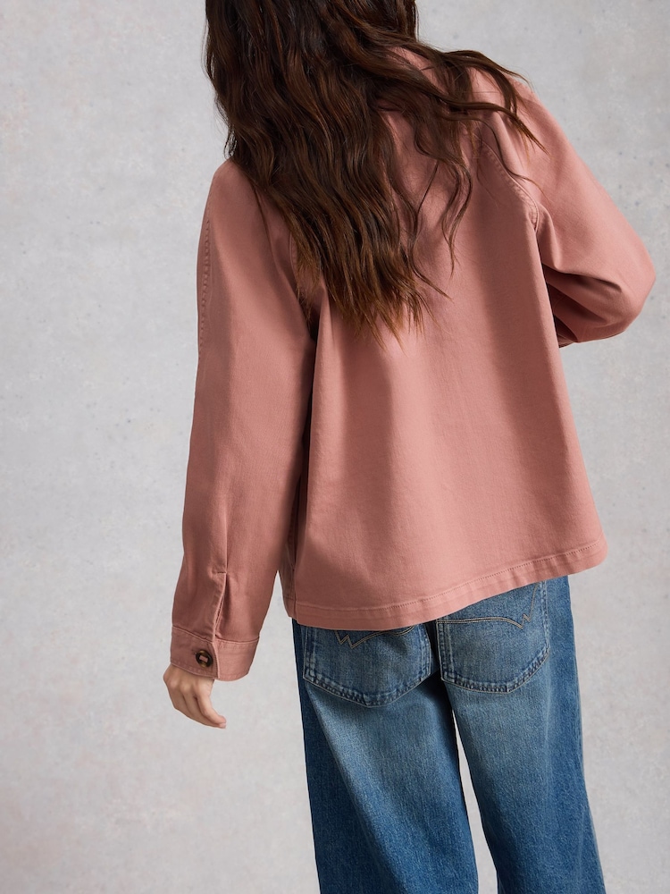 White Stuff Pink Eden Denim Jacket - Image 2 of 6 White Stuff Pink Eden Denim Jacket - Image 2 of 6