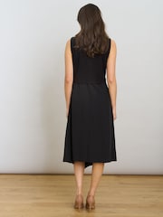 Gina Bacconi Ashlee Black Midi Dress - Image 2 of 7