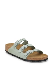 Πράσινο - Birkenstock Florida Δέρμα Nubuck Σανδάλια - Εικόνα 2 από 3