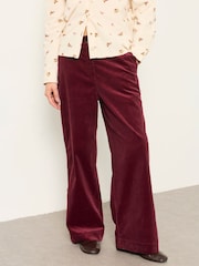 შინდისფერი წითელი - FatFace Wide Leg Cord Trousers - სურათი 2 5-დან