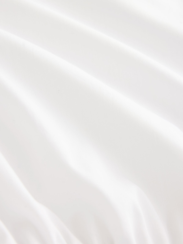 White Long Sleeve Bomber Shirt - Image 7 of 7 White Long Sleeve Bomber Shirt - Image 7 of 7