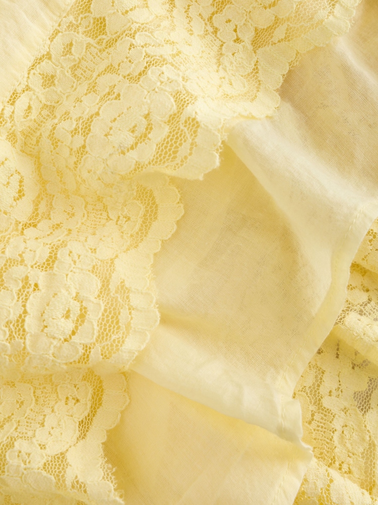 Yellow Lace Trim Cami Top - Image 6 of 6 Yellow Lace Trim Cami Top - Image 6 of 6