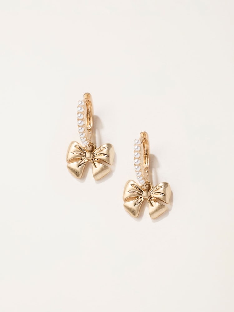 FatFace Bow Earrings - 2суретінің 1 суреті