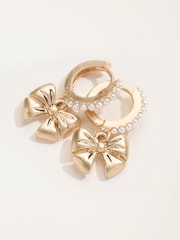 FatFace Bow Earrings - 2суретінің 2 суреті