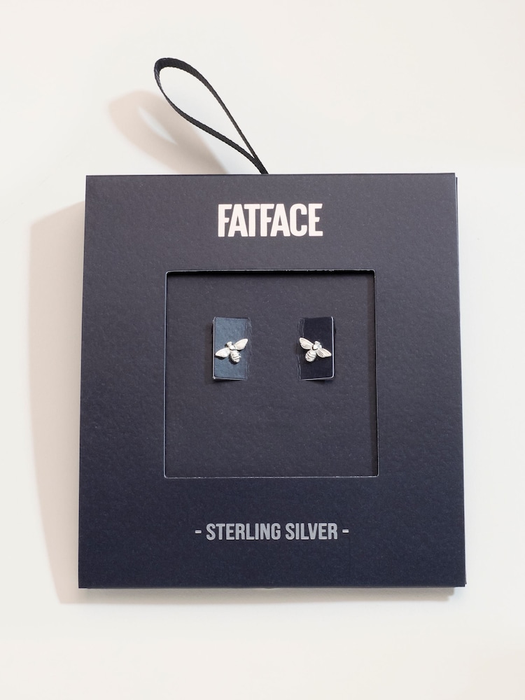 FatFace Sterling Silver Bee Studs - Imagen 3 de 3