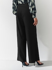 Black Wide Leg Tailored Trousers - Image 3 of 8