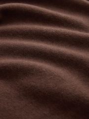 朱古力棕色條紋 - Short Sleeve Layered Polo Top - 圖片 6/6