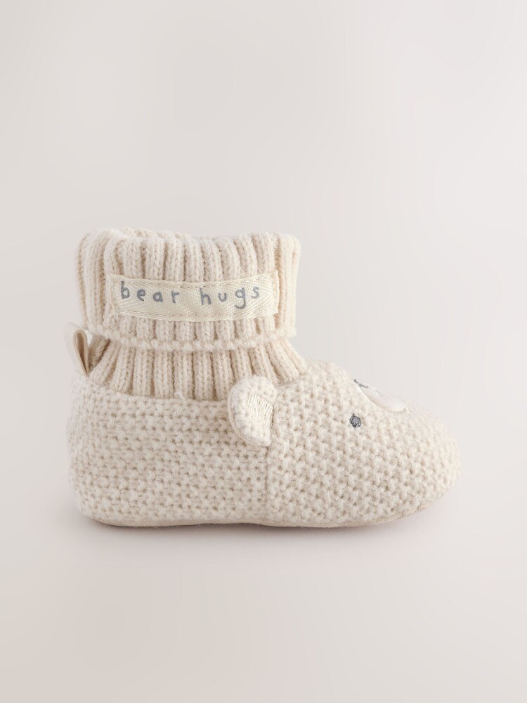 Neutral Bear Baby Sock Top Boot Shoes (0-18mths) - Image 2 of 5