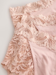 Light Pink High Waist High Leg Ultimate Comfort Lace Knickers 3 Pack - Image 5 of 6