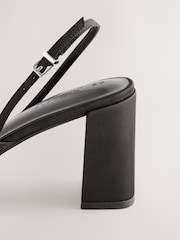 Black Forever Comfort® Buckle Block Heels - Image 3 of 4