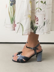 Grey Standard/Wide Fit Forever Comfort® Block Heel Sandals - Image 4 of 8