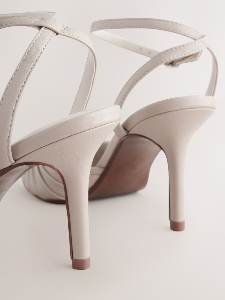 Bone Forever Comfort® Leather Ruched Heeled Sandals - Image 5 of 5