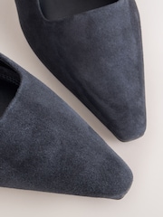 Navy Forever Comfort® Chisel Toe Slingback Heels - Image 3 of 5