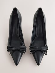 Black Forever Comfort® Leather Tassel Court Shoes - Image 2 of 5