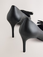 Black Forever Comfort® Leather Tassel Court Shoes - Image 4 of 5