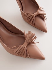 Camel Forever Comfort® Leather Tassel Court Shoes - Image 4 of 5