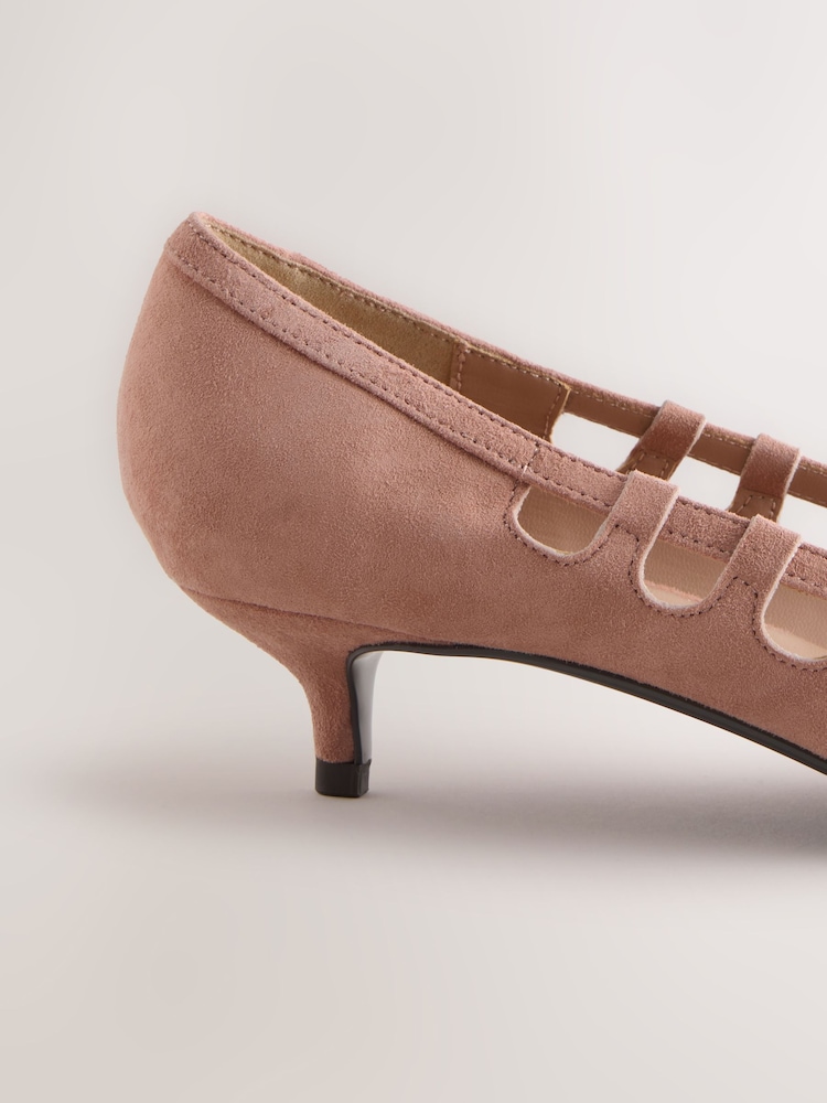 Rosérosa - Forever Comfort® Suede Low Cut Out Heels - Bild 10 von 10