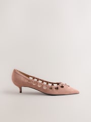 Rosérosa - Forever Comfort® Suede Low Cut Out Heels - Bild 7 von 10