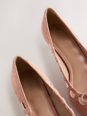 Rosérosa - Forever Comfort® Suede Low Cut Out Heels - Bild 9 von 10