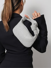 Simmi London Silver Erin Knot Detail Handbag - Image 2 of 5