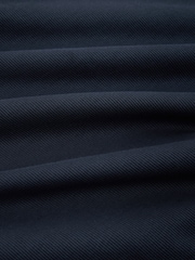 Navy Blue Short Sleeve Texture Rib Rugby Shirt - Image 7 of 7