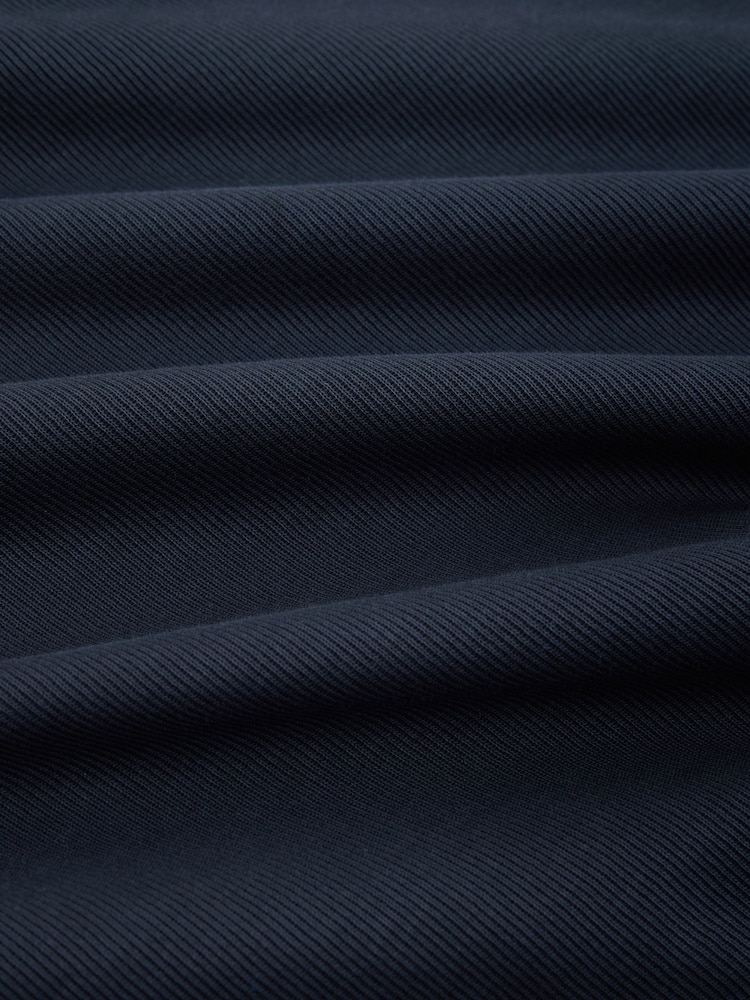Navy Blue Short Sleeve Texture Rib Rugby Shirt - Image 7 of 7