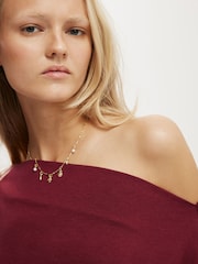 Cotton On Red Peyton Off Shoulder Long Sleeve Top - Image 4 of 4