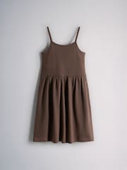 The Set 3 Pack Strappy Bowback Dresses Pink/Stripe/Brown - Image 3 of 6