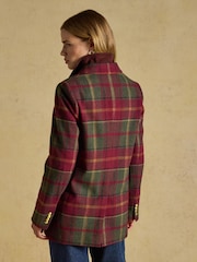 Hackmore Red Check Relaxed Fit Tweed Blazer With Wool - Image 2 of 11