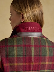 Hackmore Red Check Relaxed Fit Tweed Blazer With Wool - Image 9 of 11