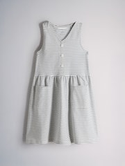 The Set 3 Pack Sleeveless Jersey Dresses with Pockets Blue/Navy/Stripe - Image 6 of 9