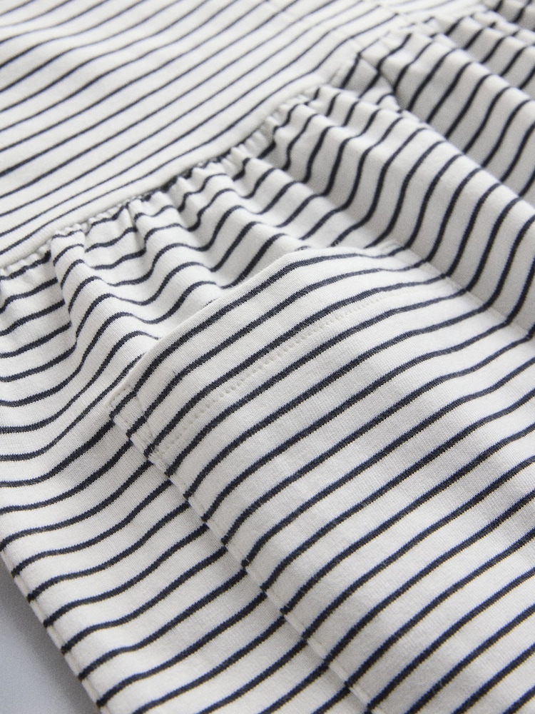 The Set 3 Pack Sleeveless Jersey Dresses with Pockets Blue/Navy/Stripe - Image 9 of 9