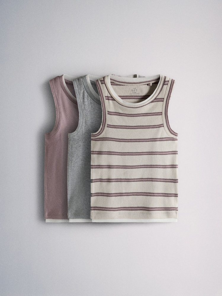 The Set 3 Pack Mock Layer Jersey Vests - Imagen 2 de 8 The Set 3 Pack Mock Layer Jersey Vests - Imagen 2 de 8