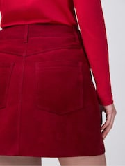 Ro&Zo Red Petite Suede Mini Skirt - Image 5 of 5