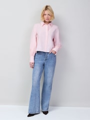 Ro&Zo Pink Hi-Lo Hem Shirt - Image 3 of 6