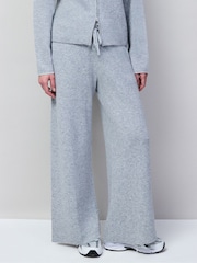 Ro&Zo Grey Knit Straight Leg Trousers - Image 5 of 6