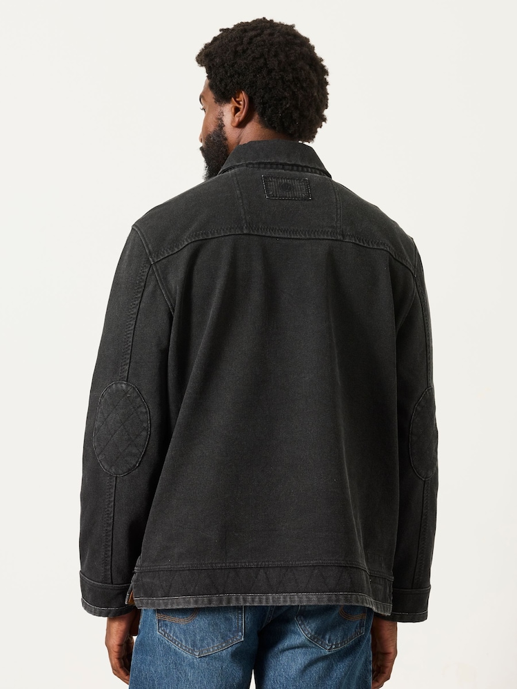 FatFace Airlie Charcoal Grey Button Neck Sweat Top - Image 2 of 5 FatFace Airlie Charcoal Grey Button Neck Sweat Top - Image 2 of 5