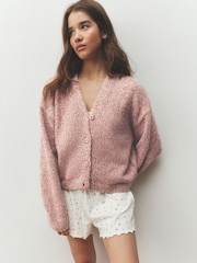 Pink Neppy Cardigan - Image 3 of 9