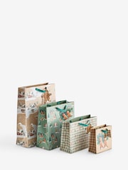 Green and Natural Gingerbread 4 Pack Gift Bag - Image 3 of 3
