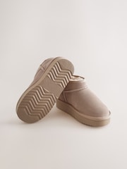 Sand Standard Fit (F) Mini Suede Pull On Boots - Image 4 of 5