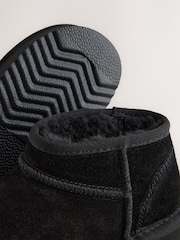 Black Wide Fit (G) Water Repellant Suede Pull On Boots - Image 4 of 5