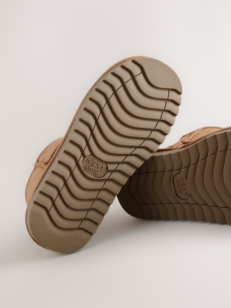 Tan Brown Wide Fit (G) Water Repellant Suede Pull On Boots - Image 5 of 5 Tan Brown Wide Fit (G) Water Repellant Suede Pull On Boots - Image 5 of 5