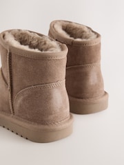 Mink Brown Wide Fit (G) Water Repellant Suede Pull On Boots - Image 4 of 5