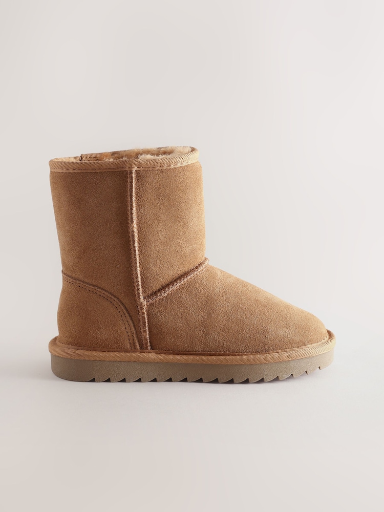 Hellbraun - Hohe Wildlederschuhe zum Reinschlüpfen - Bild 2 von 5 Hellbraun - Hohe Wildlederschuhe zum Reinschlüpfen - Bild 2 von 5