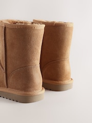 Hellbraun - Hohe Wildlederschuhe zum Reinschlüpfen - Bild 3 von 5