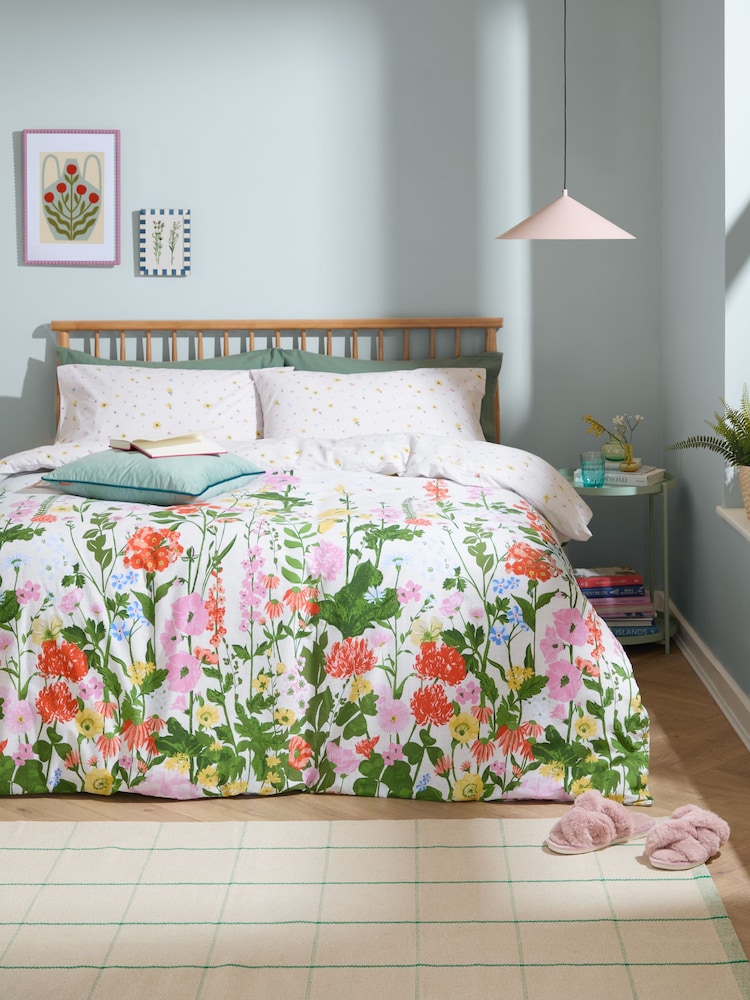 Furn Multicolour Cottage Garden Reversible Duvet Set - Image 1 of 4