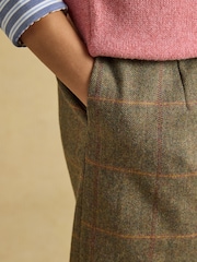 Joules Bramble Blake Check Short Tweed Wool Blend Skirt - Image 5 of 7