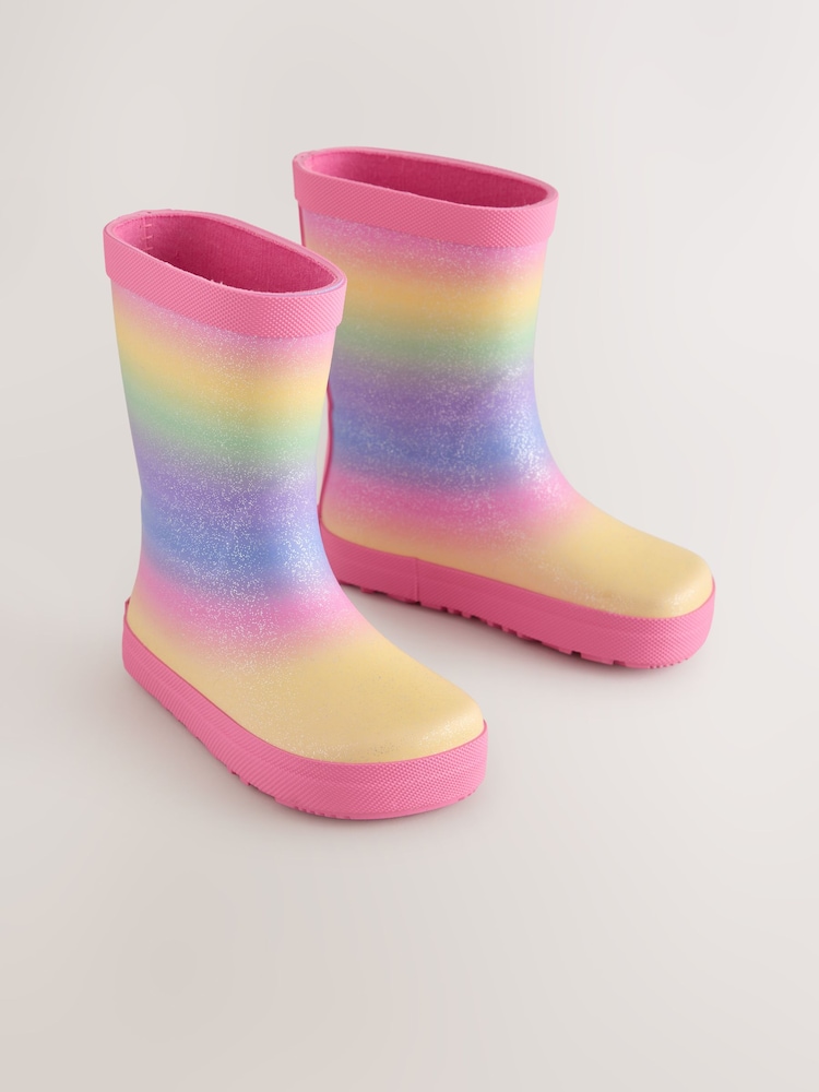 Multi Rainbow Barefoot Wellies - Image 1 of 4